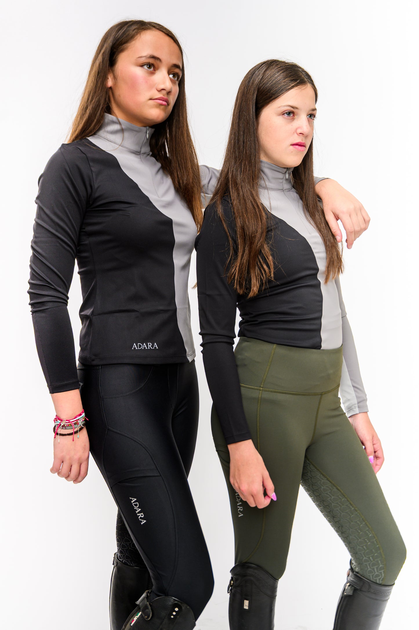Blusa gris con negro Dapple